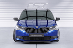 Skoda Fabia 3 19-21 Накладка переднего бампера глянцевая