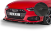 Audi A4 B9 19- Накладка на передний бампер Carbon look матовая