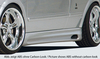Opel Astra G Купе/кабрио Накладки на пороги Carbon Look