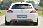 VW Scirocco 08-17 R-Line Диффузор для заднего бампера carbon look
