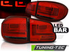 VW TIGUAN 07-11 Фонари LED BAR красно-тонированные
