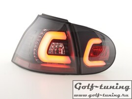 VW Golf 5 Фонари светодиодные, черные Lightbar design