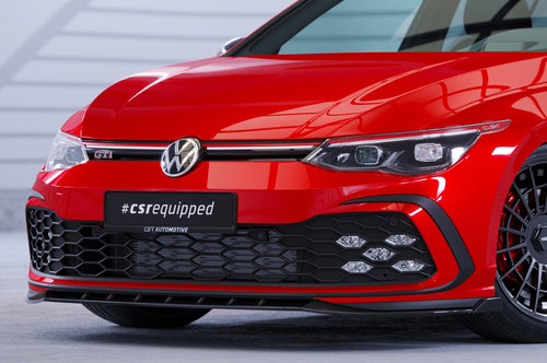 VW Golf 8 GTI, GTD, GTE, R-Line 2019- Накладка на передний бампер матовая под покраску