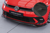 VW Polo 6 2G (Typ AW) GTI / R-Line 21- Накладка переднего бампера  Carbon look матовая