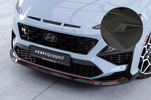 Hyundai Kona 20- Накладка на передний бампер Carbon look матовая