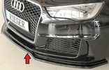 Audi RS3 8V 15-17 Сплиттер для переднего бампера глянцевый