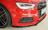 Audi A3 8V 16- Накладка на S-Line передний бампер/сплиттер глянцевая