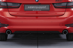 BMW 3er (G20/G21) 19- Накладка на задний бампер матовая