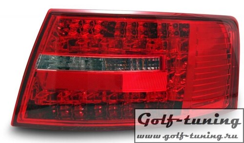 Audi A6 4F 04-08 Седан Фонари светодиодные, красно-тонированные