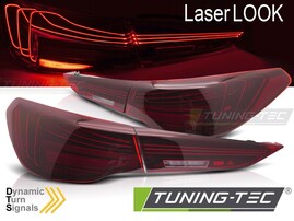 BMW G22/G23 20- Фонари laser look с бегающими поворотниками красные