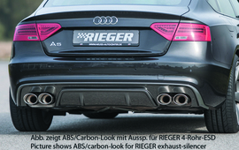 Audi S5 11-16 Sportback Накладка на задний бампер/диффузор