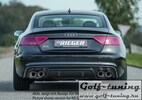 Audi A5 S-Line 11-16 Sportback Накладка на задний бампер/диффузор carbon look