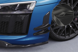 Audi R8 15-19 Накладки на передний бампер боковые Carbon look