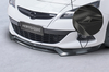 Opel Astra J GTC 18- Сплиттер центральный Carbon look для накладки на передний бампер CSL695 