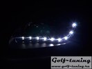 VW Golf 5 Фары Devil eyes, Dayline черные