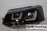 VW T5 09-15 Фары 3D Light bar черные