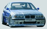 BMW E36 Седан Комплект обвеса Wide Body 2