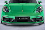 Porsche 718 Cayman/Boxster 16- Накладка переднего бампера Carbon look  матовая