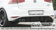 VW Golf 7 12-17 Диффузор для заднего бампера carbon look