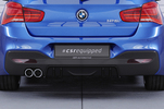 BMW 1er F20/F21 M-Paket 15-19 Накладка на задний бампер Carbon look матовая
