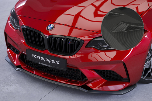 BMW M2 Competition (F87) 18- Накладка переднего бампера Carbon look матовая
