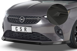 Opel Corsa F 19- Накладка на передний бампер Carbon look